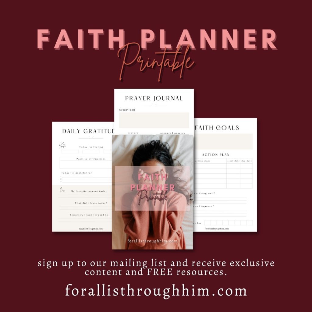 free resource: faith planner printable
