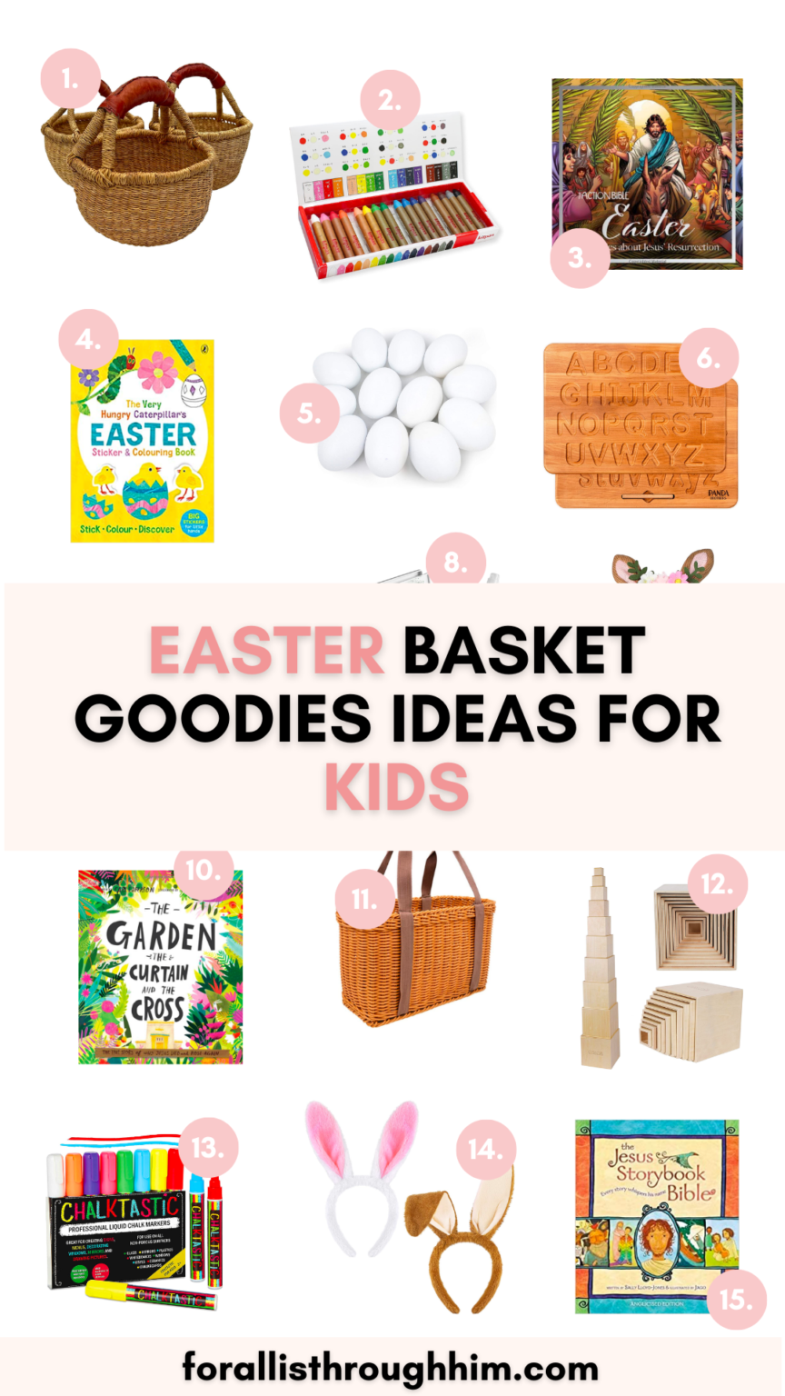 15 FUN EASTER BASKET GOODIES IDEAS FOR KIDS - For All Is Through Him