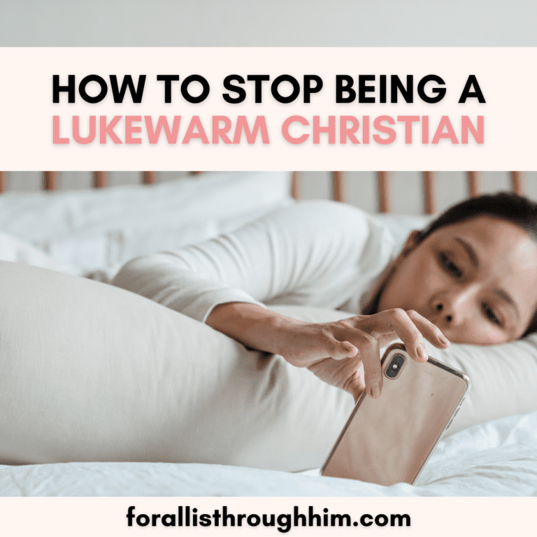 HOW TO STOP BEING A LUKEWARM CHRISTIAN
