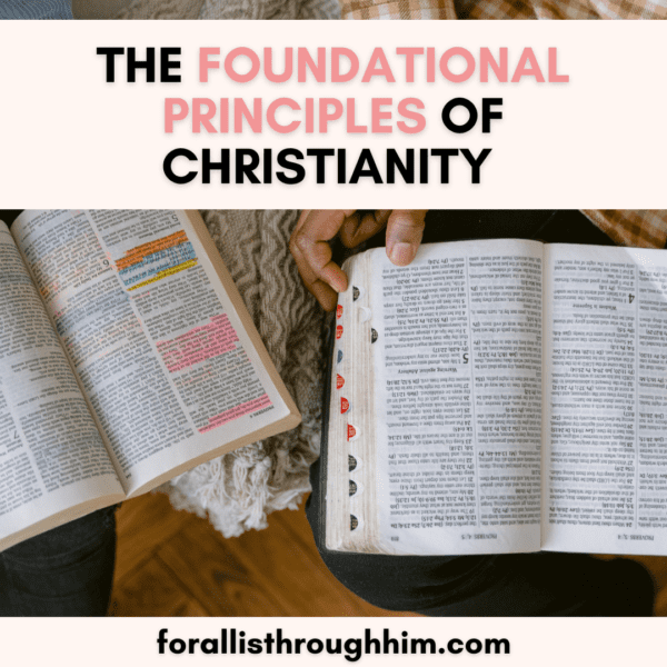 THE FOUNDATIONAL PRINCIPLES OF CHRISTIANITY